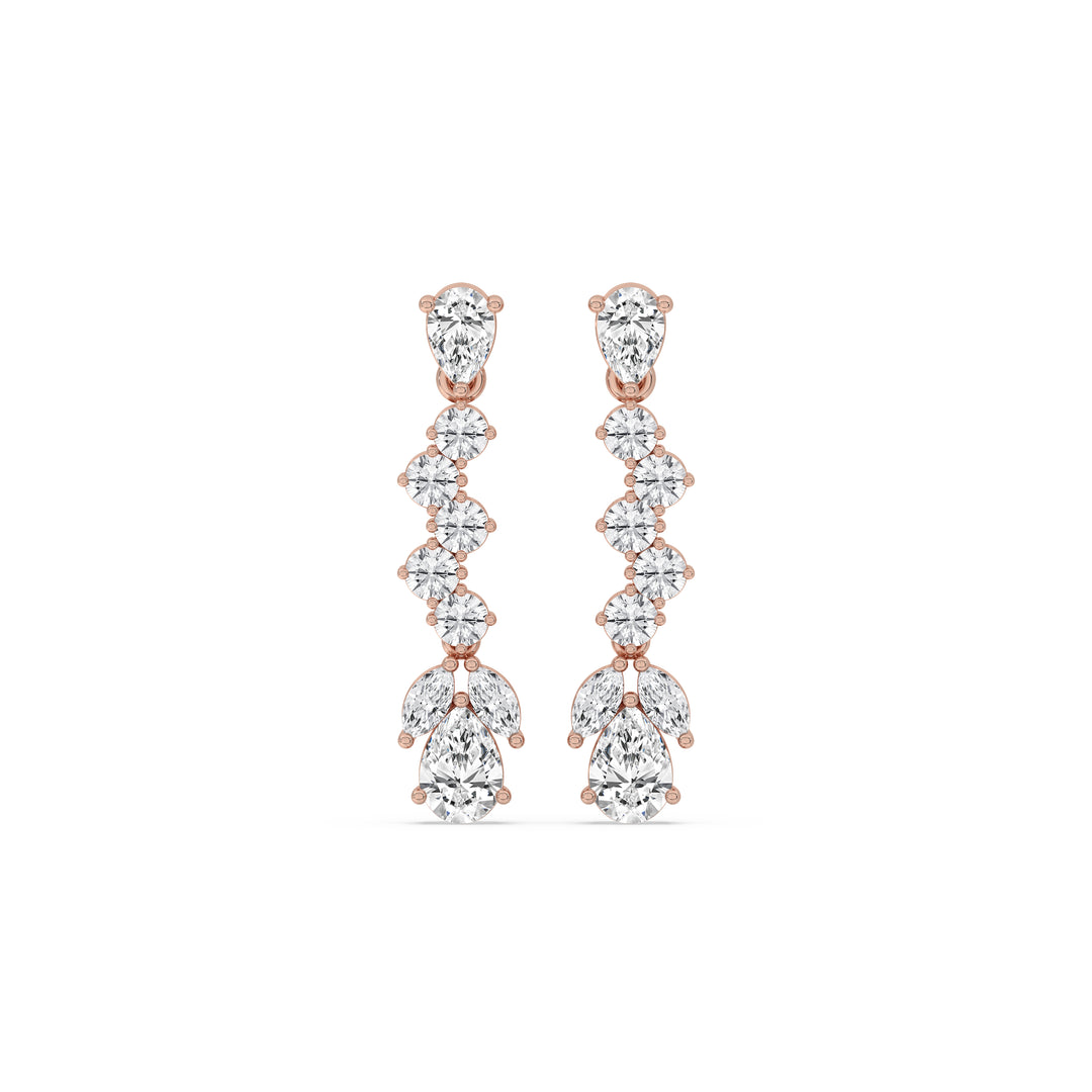 Graduated Fancy Drop Earrings