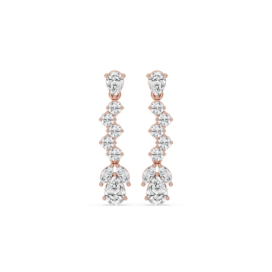 Graduated Fancy Drop Earrings