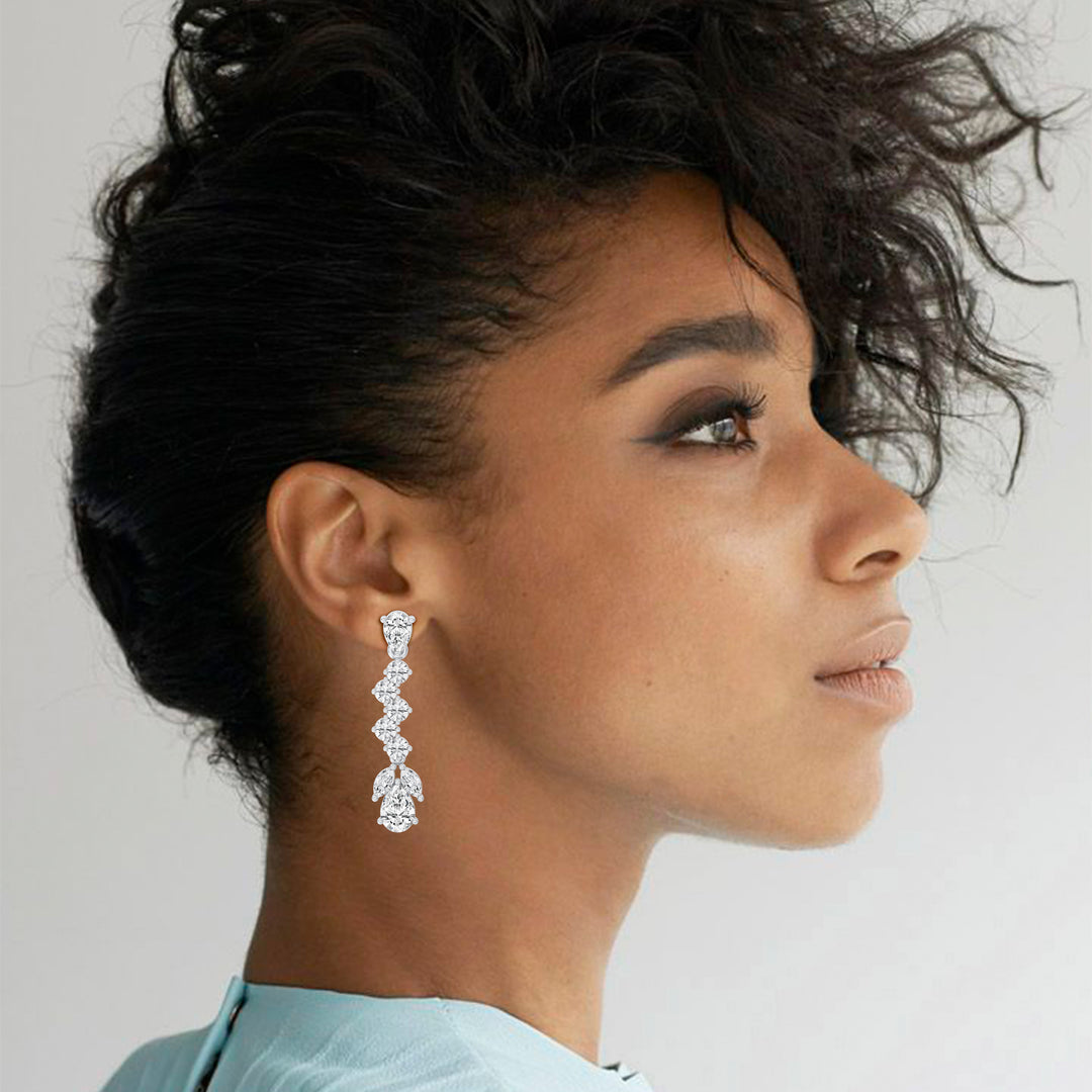 Graduated Fancy Drop Earrings