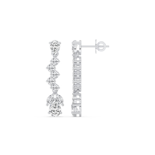 Graduated Fancy Drop Earrings