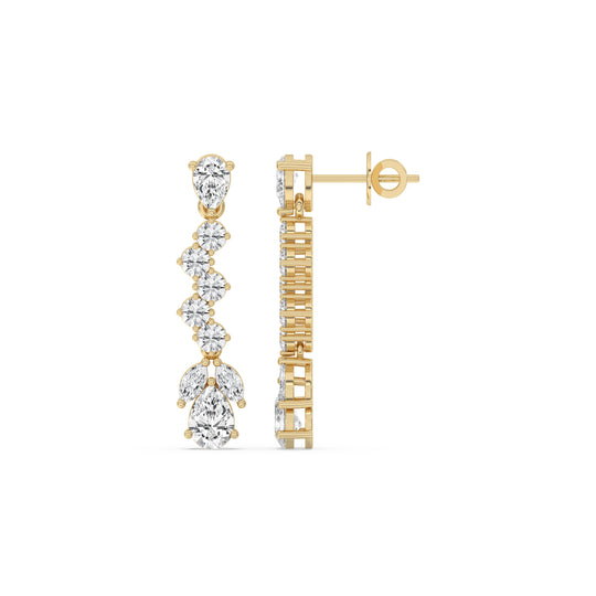 Graduated Fancy Drop Earrings