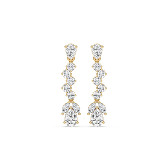 Graduated Fancy Drop Earrings