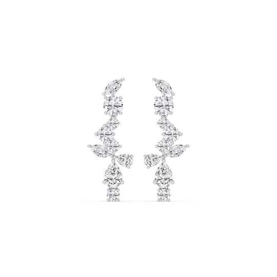 Fancy Shape Cascade Earrings