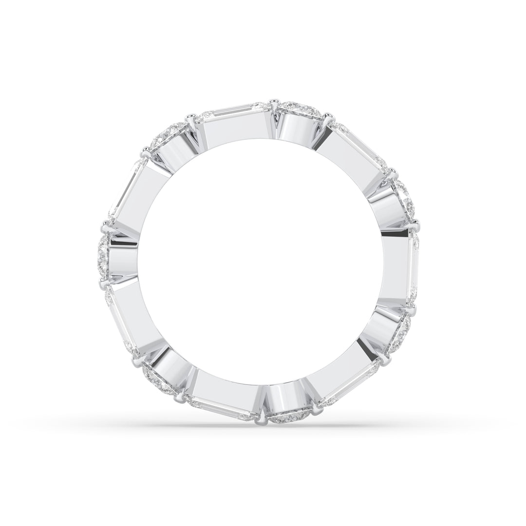 Emerald Floating Eternity Band