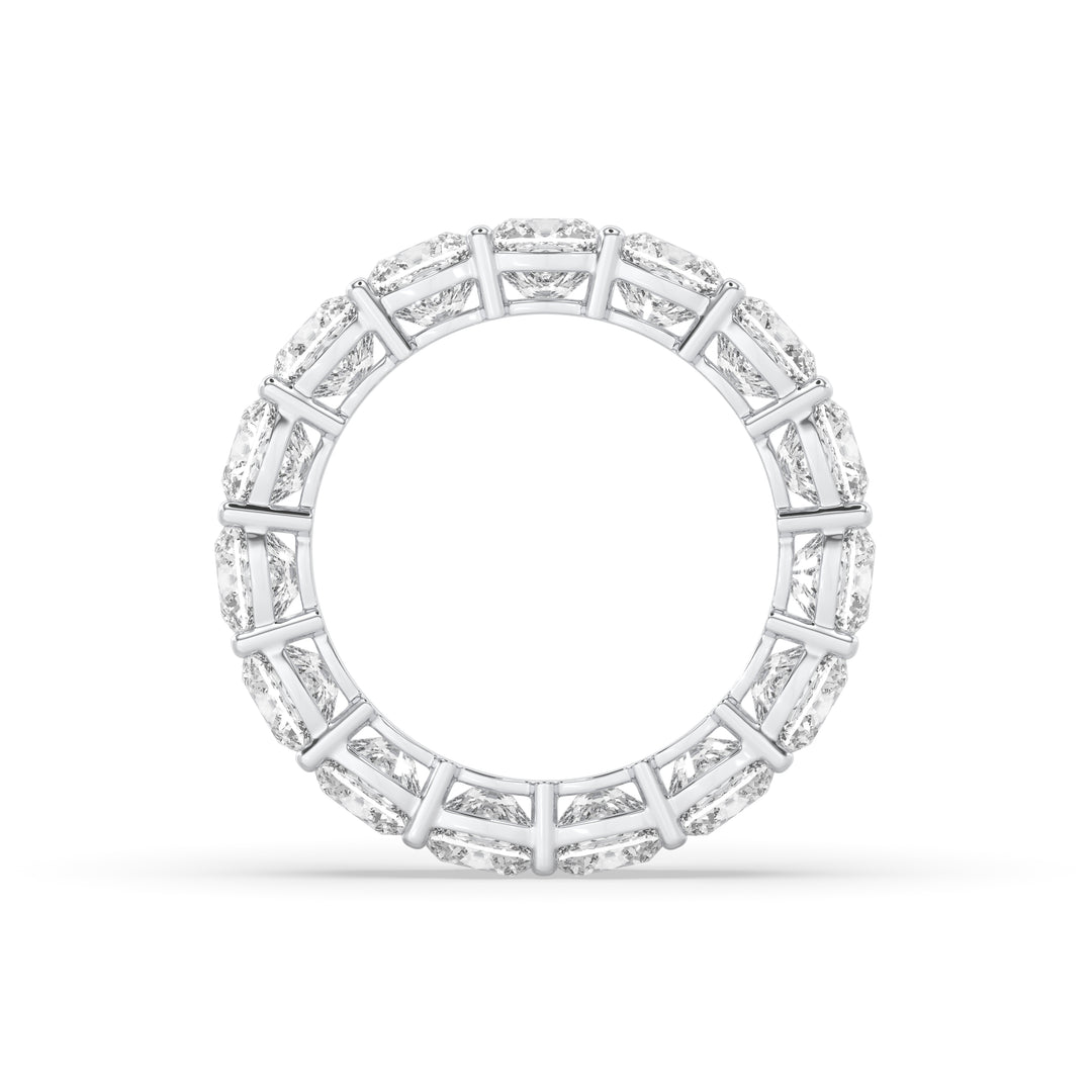 Round Shared Prong Eternity Band
