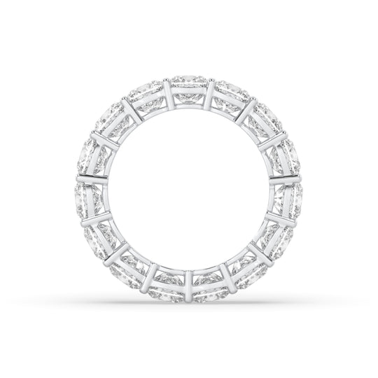 Round Shared Prong Eternity Band