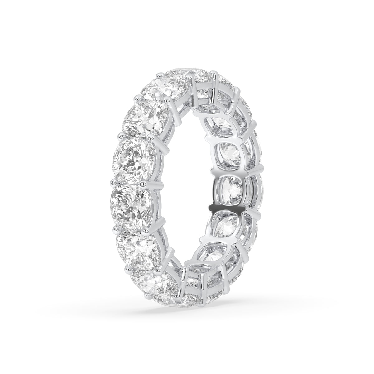 Round Shared Prong Eternity Band - Second Image