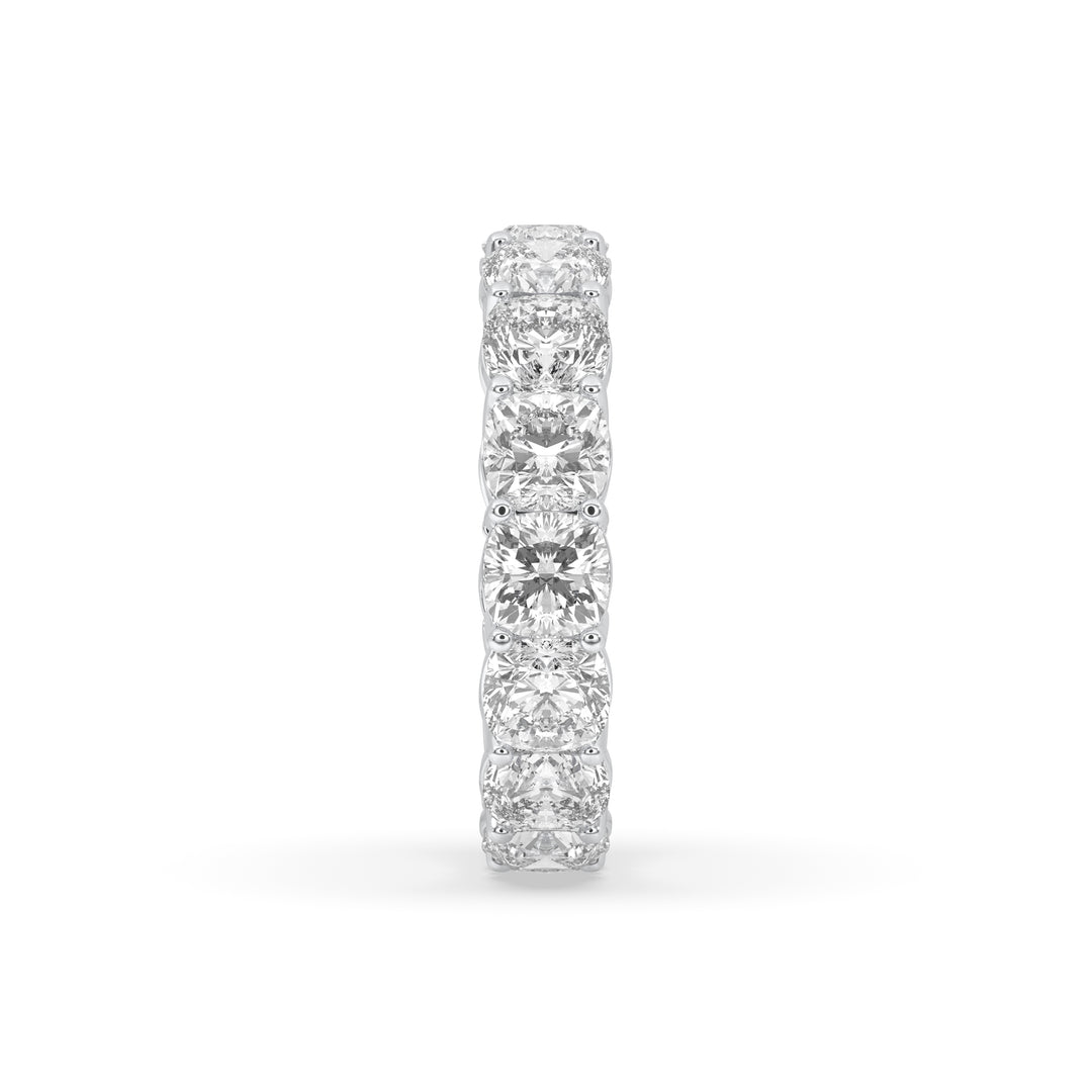 Round Shared Prong Eternity Band