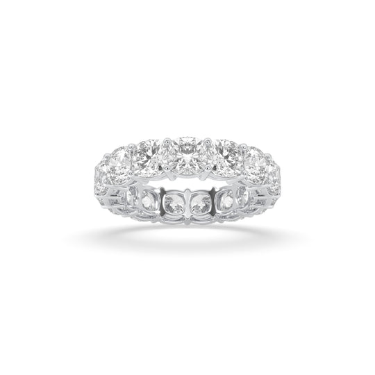 Round Shared Prong Eternity Band