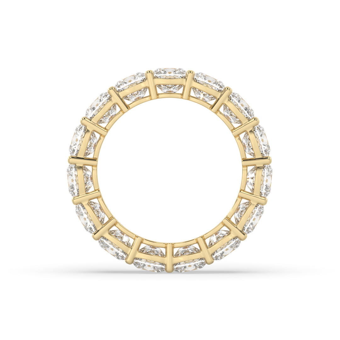 Round Shared Prong Eternity Band