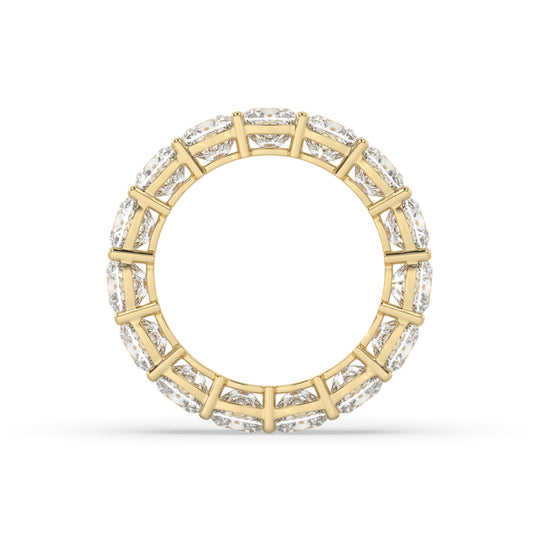 Round Shared Prong Eternity Band