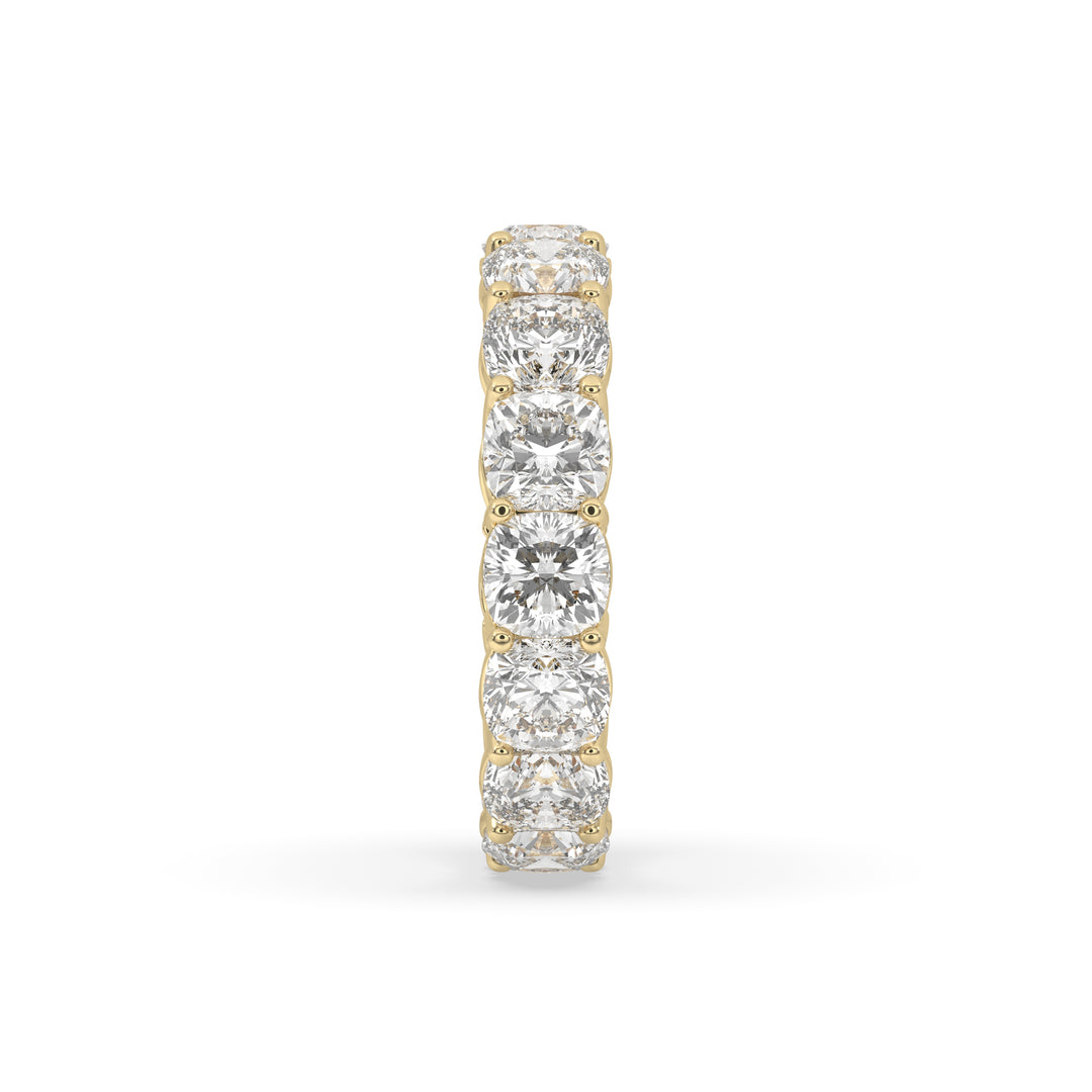 Round Shared Prong Eternity Band