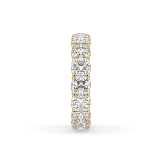 Round Shared Prong Eternity Band