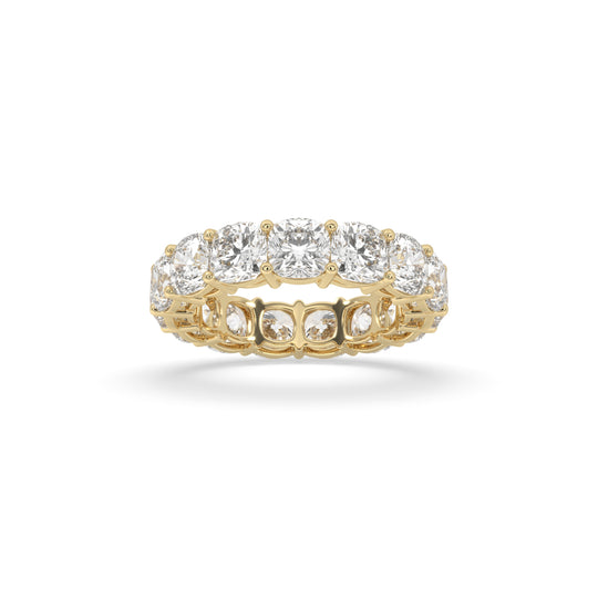 Round Shared Prong Eternity Band