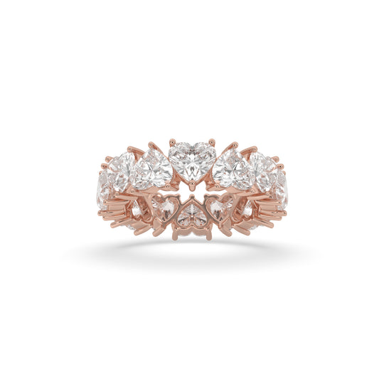 Alternating Heart Eternity Band