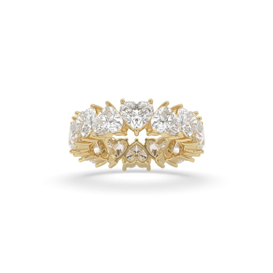 Alternating Heart Eternity Band