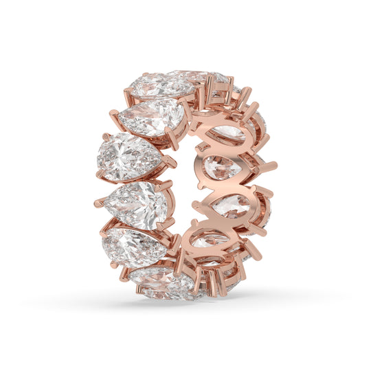 North-South Pear Eternity Band