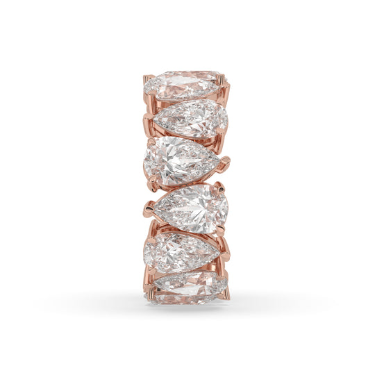 North-South Pear Eternity Band