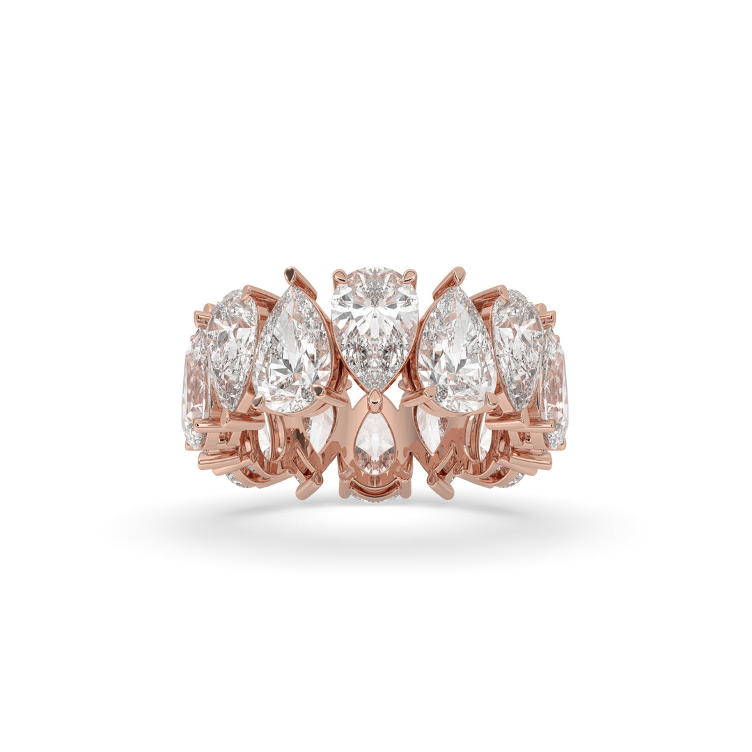 North-South Pear Eternity Band
