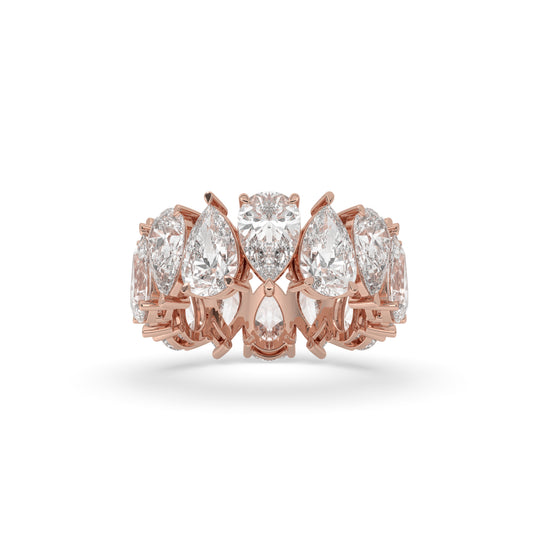 North-South Pear Eternity Band