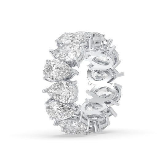 North-South Pear Eternity Band