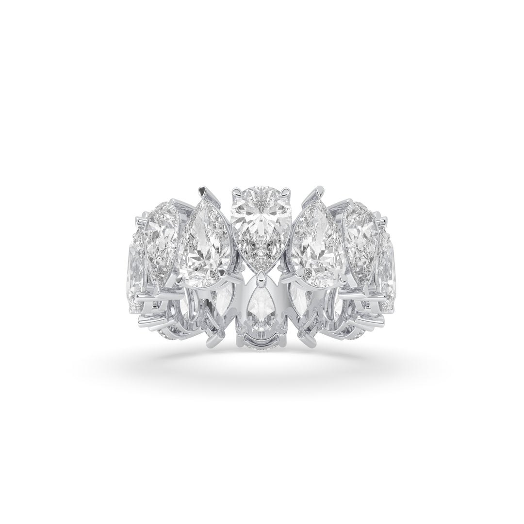 North-South Pear Eternity Band