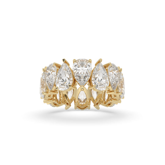 North-South Pear Eternity Band