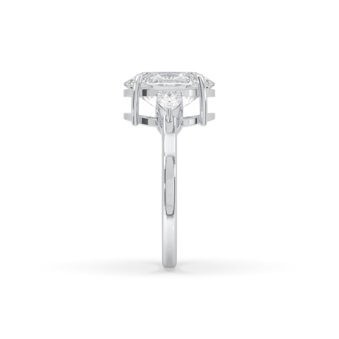 3 Pear Engagement Ring