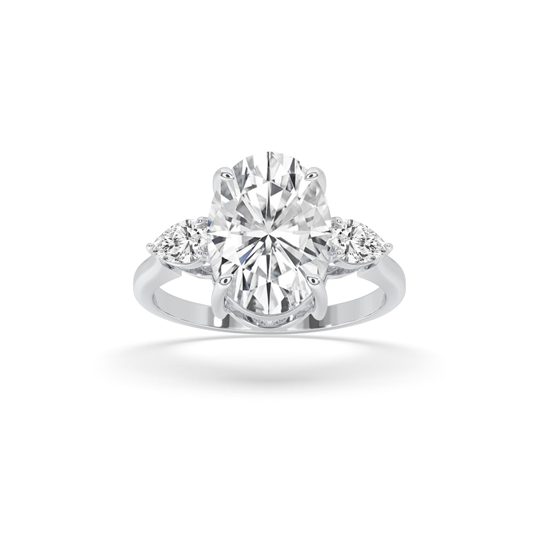 3 Pear Engagement Ring