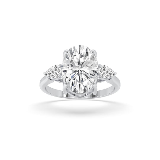 3 Pear Engagement Ring