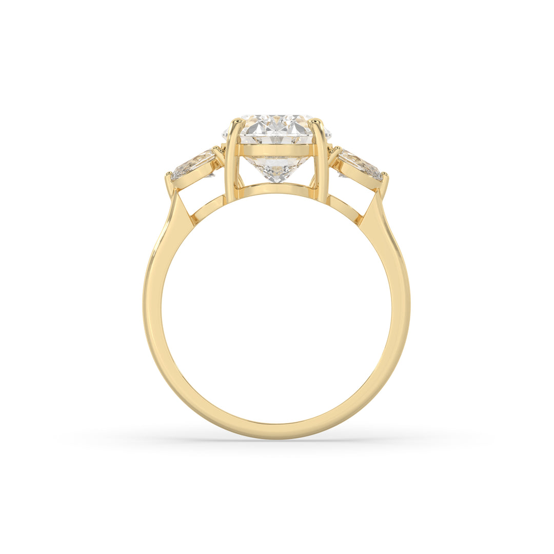 3 Pear Engagement Ring