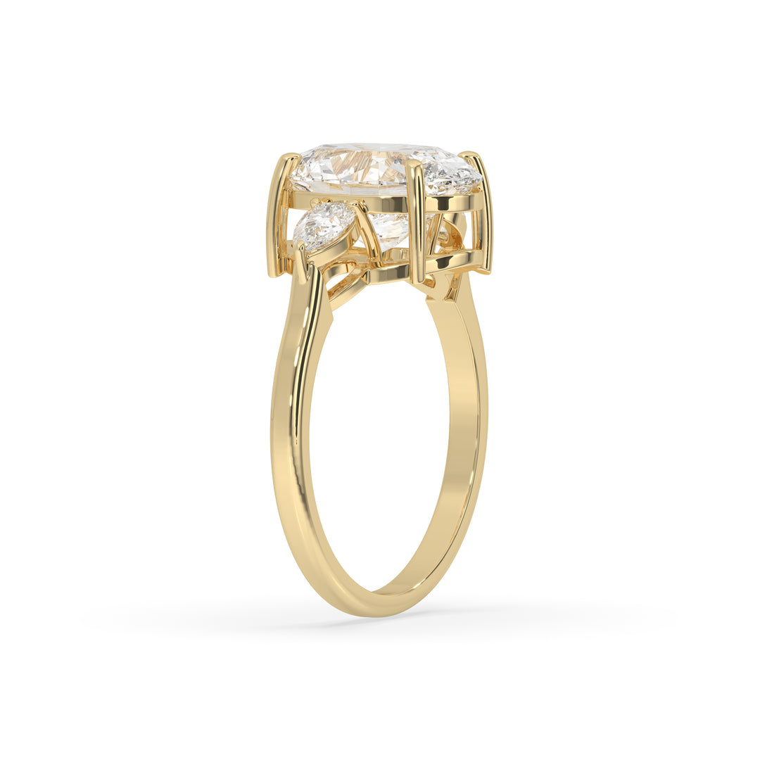 3 Pear Engagement Ring