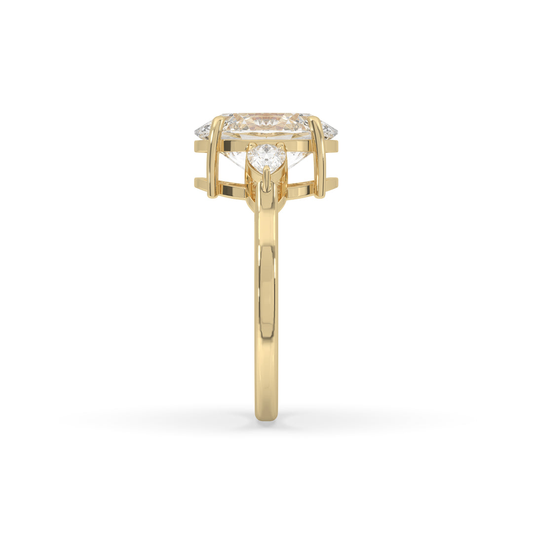 3 Pear Engagement Ring