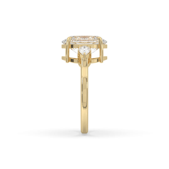 3 Pear Engagement Ring