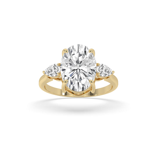 3 Pear Engagement Ring