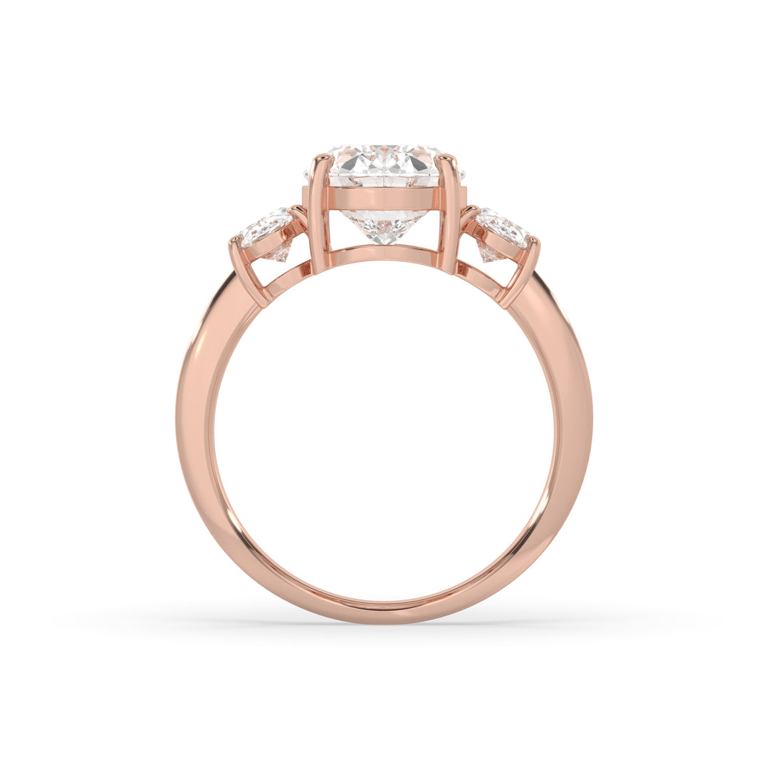 3 Stone Oval Engagement Ring