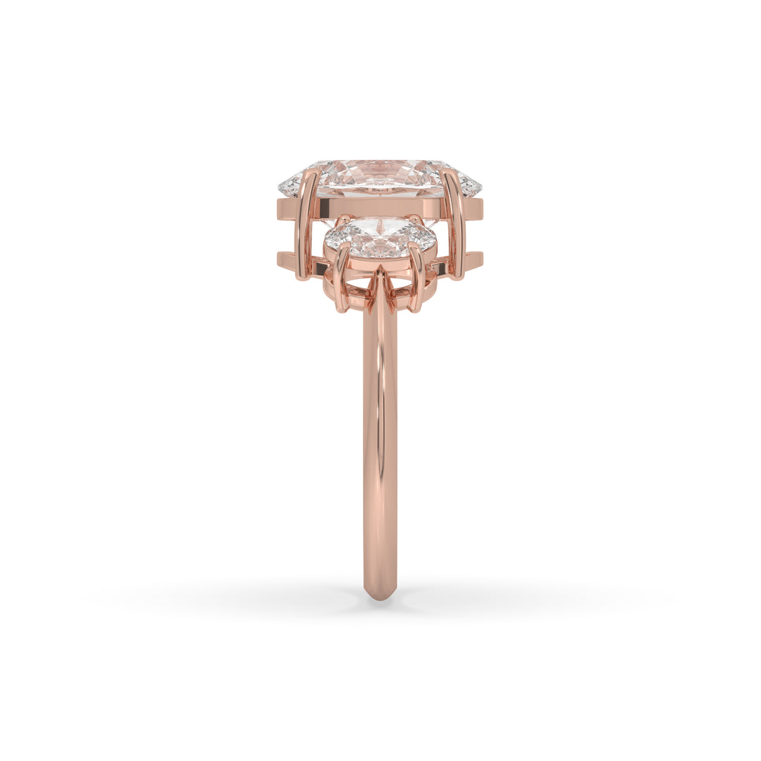 3 Stone Oval Engagement Ring