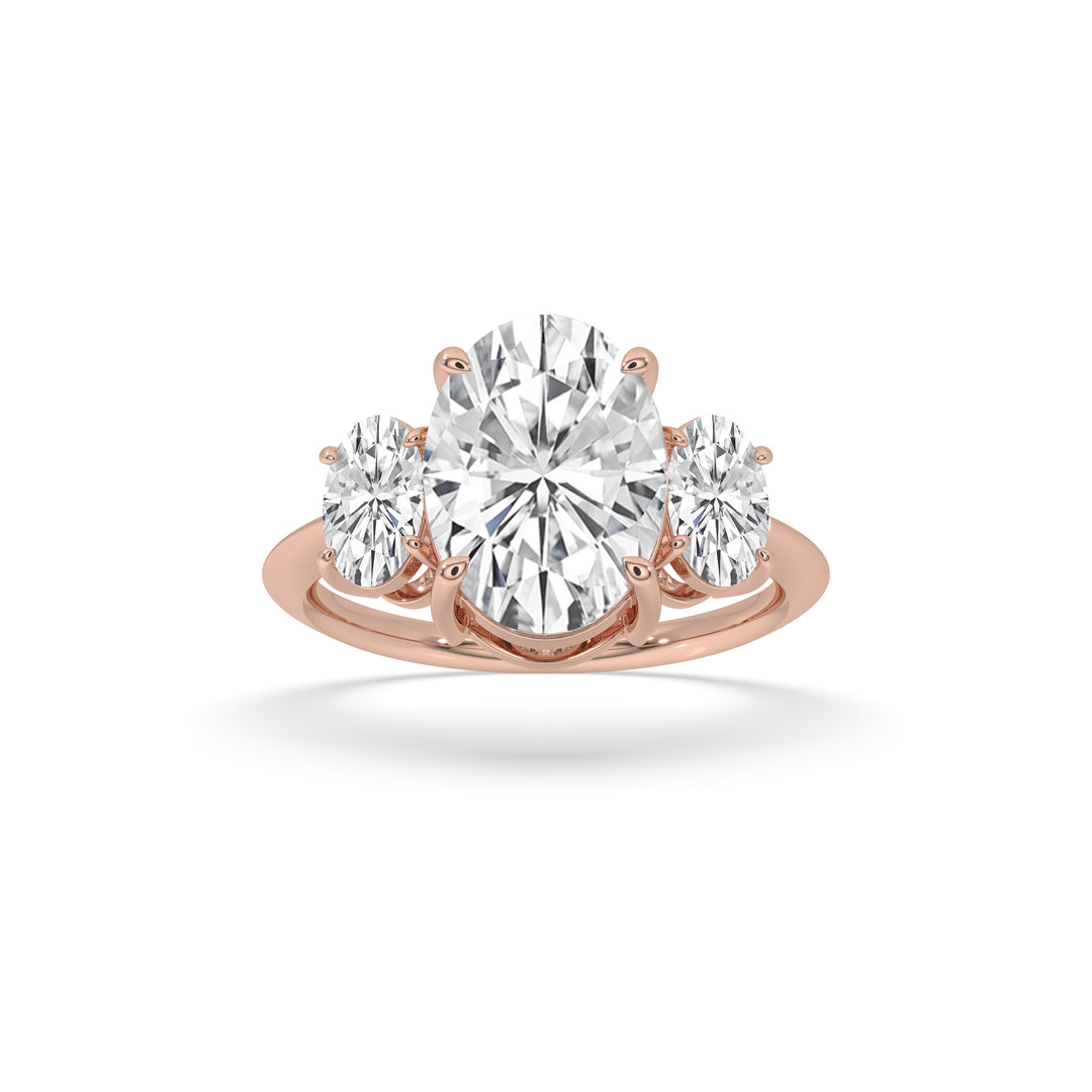 3 Stone Oval Engagement Ring