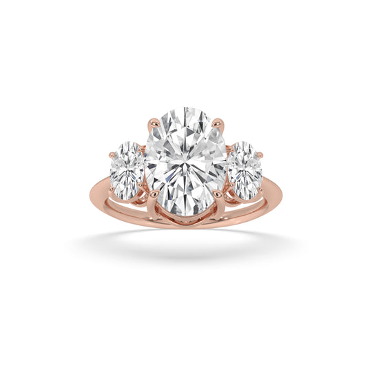 3 Stone Oval Engagement Ring