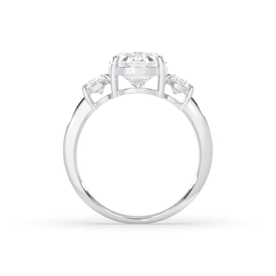 3 Stone Oval Engagement Ring