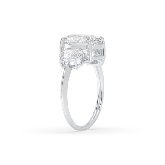 3 Stone Oval Engagement Ring
