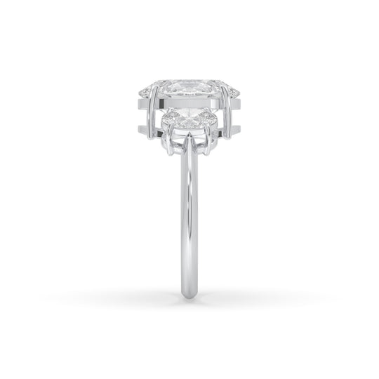 3 Stone Oval Engagement Ring