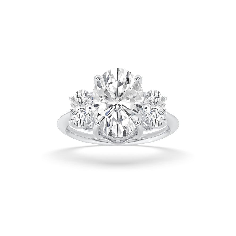 3 Stone Oval Engagement Ring