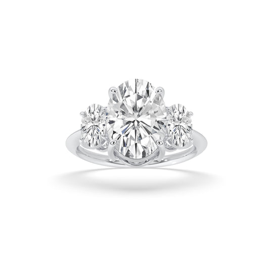 3 Stone Oval Engagement Ring