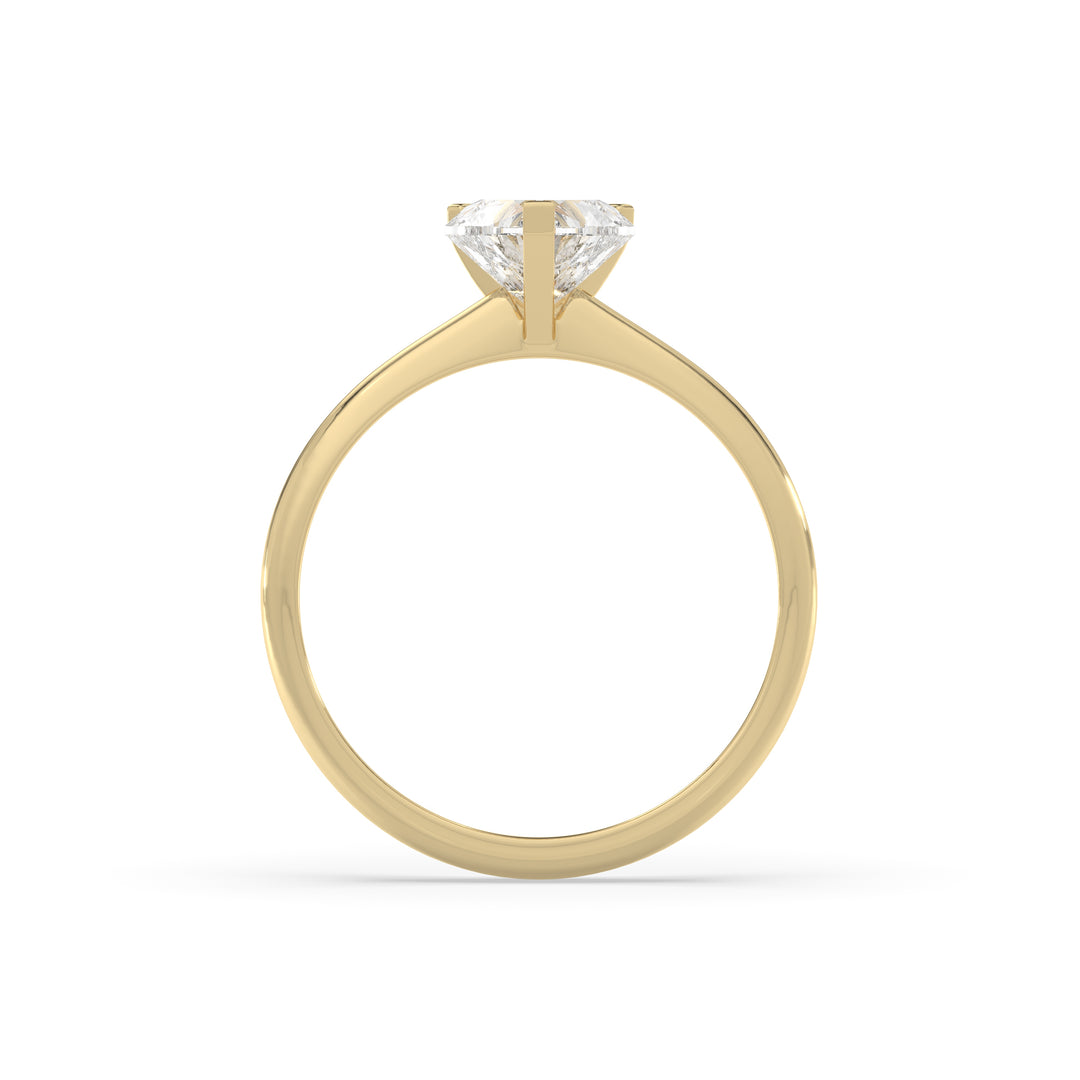 Heart Solitaire Engagement Ring