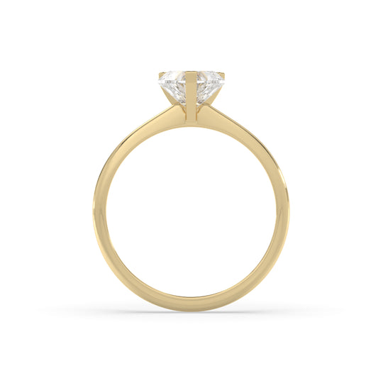 Heart Solitaire Engagement Ring