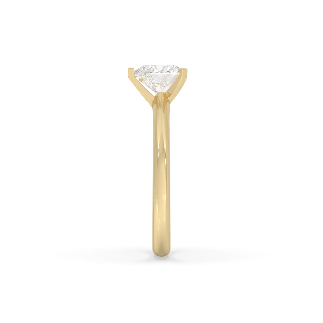 Heart Solitaire Engagement Ring