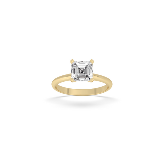 Asscher Engagement Ring