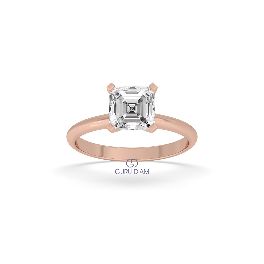 Asscher Engagement Ring