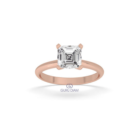Asscher Engagement Ring